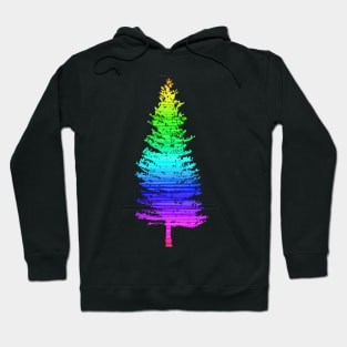 chrismas tree ranbow premium design Hoodie